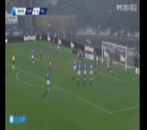 米兰落后！科莫战术角球传中，肯普夫头球破门