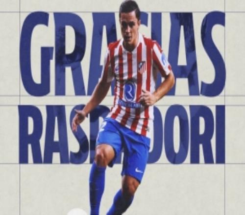 马竞官方告别拉斯帕多里：与亚特兰大达成协议，愿他未来一切顺利