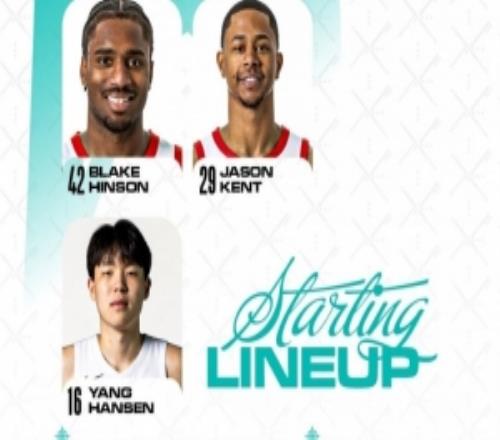 混音队再战蓝队首发：杨瀚森在列搭档佩杜拉、库克、辛森、肯特