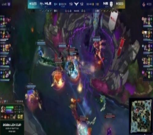 这也能输HLE5打4强开大龙结果Guma厄斐琉斯靠前被秒HLE大顺风被翻