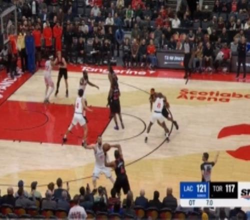 快船VS猛龙裁判报告：共1次漏判不利快船巴恩斯发边线球违例