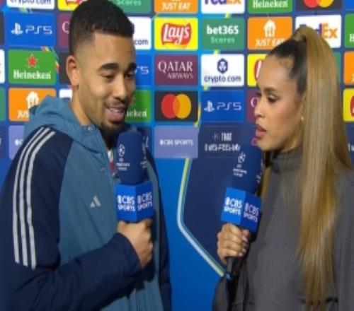 梅开二度！热苏斯：我们击败了欧洲最好球队之一，这是团队的胜利