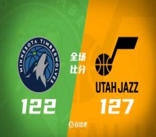 爵士逆转胜森林狼基昂特乔治生涯新高43分爱德华兹38+8