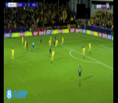 错失机会！奥赖利传中，哈兰德禁区内抽射打偏