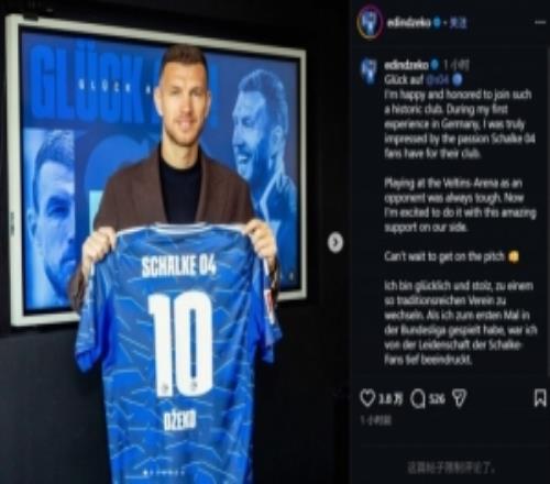 哲科：沙尔克04球迷的热情给我留下深刻印象迫不及待想要比赛了