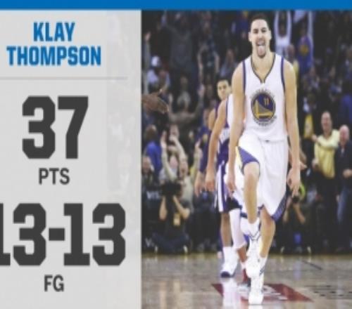 11年前的今天克莱“佛光普照”单节狂轰37分创历史单节得分纪录