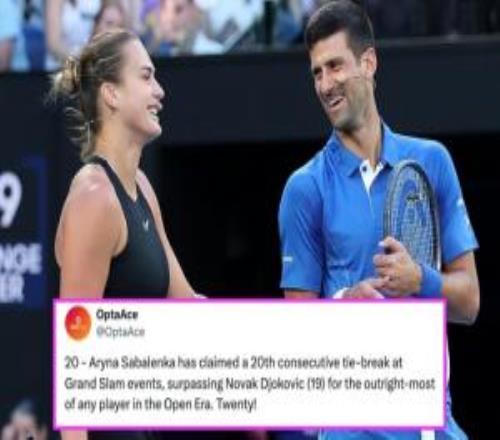 萨巴伦卡大满贯抢七20连胜破德约纪录，德约：我现在很生气