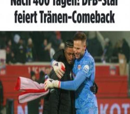 时隔400天伤愈复出！亨里希斯赛后痛哭：这是生涯最激动时刻之一