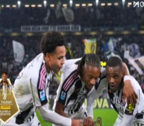 8次抢断！官方：凯夫伦图拉姆当选尤文30那不勒斯全场最佳球员