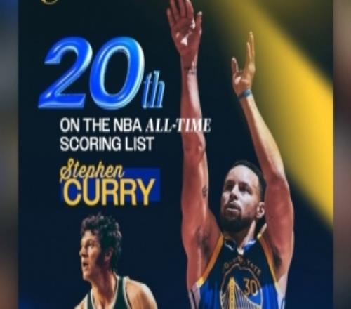 在家里没闲着！库里生涯总得分排名连升2名巴特勒转发送祝贺