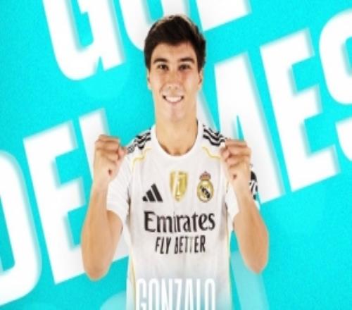 官方：贡萨洛对阵贝蒂斯的凌空抽射当选西甲1月最佳进球