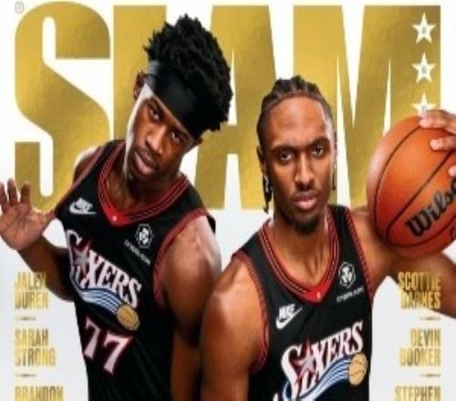 76人后场双星！马克西&埃奇库姆当选新一期《SLAM》封面人物
