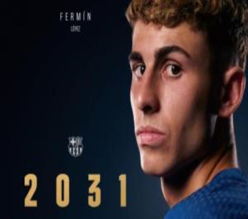 涨薪续约！官方：巴萨与22岁中场费尔明续约至2031年