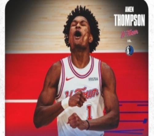 21+8+9！火箭官方晒阿门数据海报：表现出色几乎拿下三双