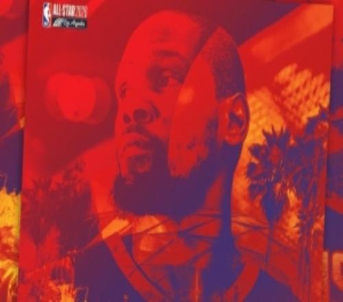 火箭官方发布杜兰特全明星海报：16届全明星！无需多言！