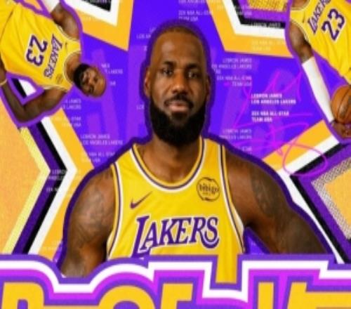 生涯23季第22次入选！湖人官推晒詹姆斯祝贺詹姆斯入选全明星