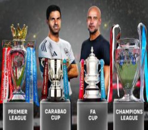 谁会是四冠王阿森纳&曼城3月将四线齐头并进，英格兰历史首次！