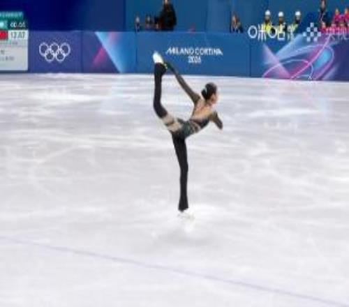 花样滑冰女子单人滑短节目：张瑞阳第20名，晋级自由滑