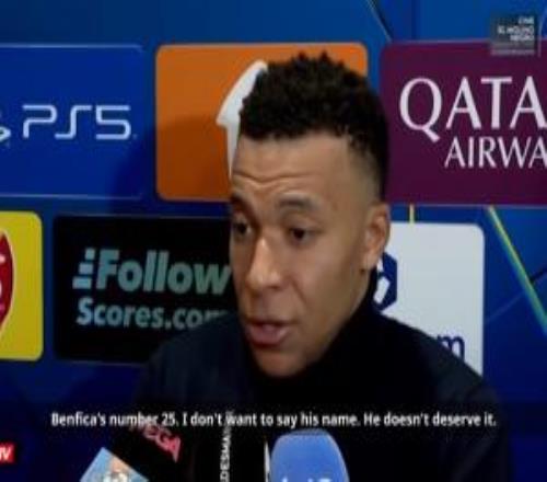 姆巴佩13分钟赛后完整版：25号不配提他名字+当同行骂了5次猴子