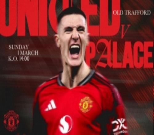 曼联官方晒本轮英超对水晶宫海报，连场替补破门的舍什科出镜