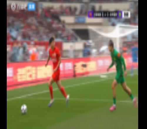 太快了！安佩姆后场一条龙推进连过三人，阿不都海米提犯规染黄