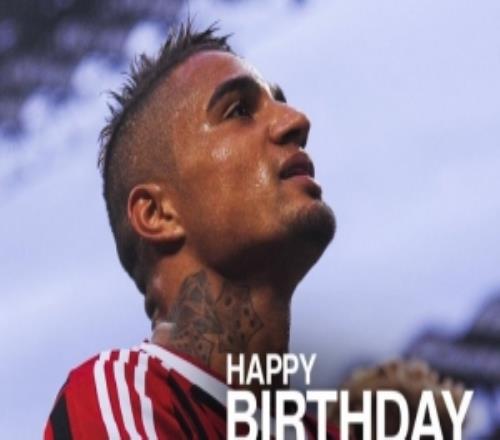 米兰祝凯文博阿滕39岁生日快乐：依然在我们心中太空漫步