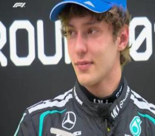 19岁的安东内利第一次获得分站赛冠军，赛后激动落泪