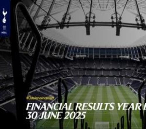 热刺官方财报：总收入5.653亿镑，营利降至1.123亿镑