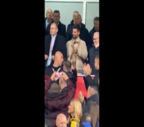 德约科维奇现场观战波黑vs意大利，见证意大利无缘世界杯