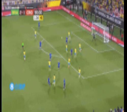 锁定胜局！巴西反击恩德里克快速推进送直塞，马丁内里推射破门