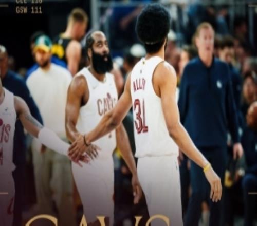 好搭档！骑士官方晒赢球海报：哈登+贾勒特阿伦登上封面