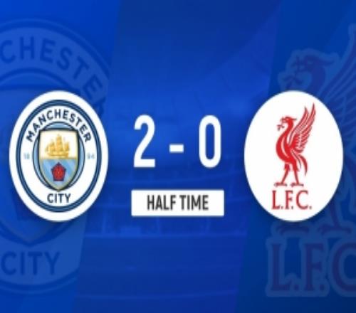 半场曼城20利物浦范戴克送点哈兰德头顶脚踢双响萨拉赫失单刀