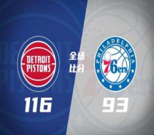 活塞轻取76人迎3连胜詹金斯16+14马克西23分乔治20+5