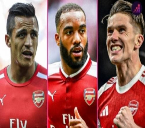 约克雷斯在阿森纳首秀赛季打进17球，上一位进球更多的还是桑切斯