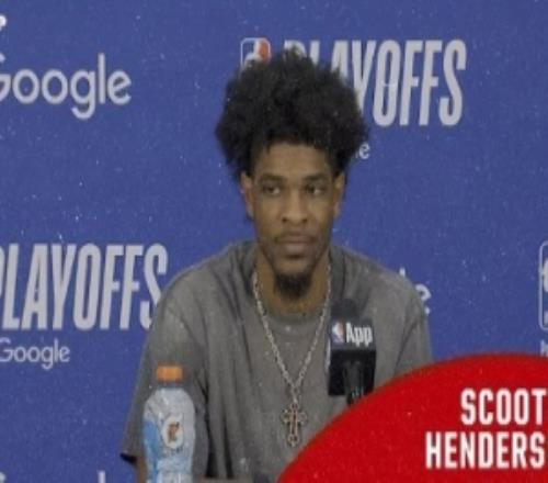 【完整版】亨德森：打季后赛每个回合都很重要我可以更具侵略性