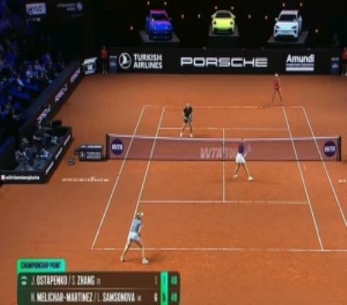 张帅奥斯塔彭科02不敌对手，收获WTA500斯图加特站女双亚军