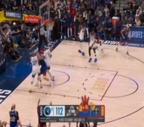 关键球又是你！戈登追身三分毫不犹豫出手命中掘金追到差1分！