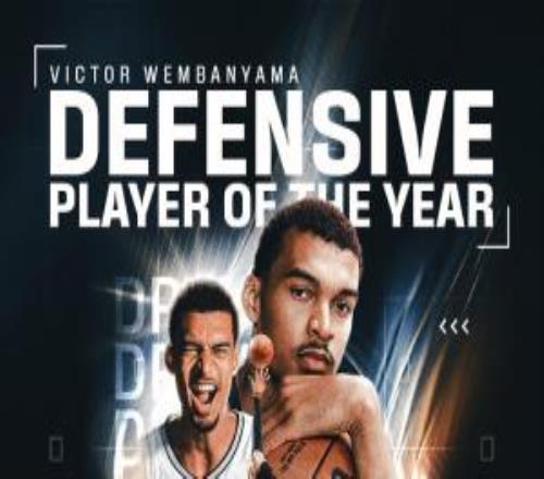 外星人的统治力文班亚马全票当选DPOYNBA历史首人