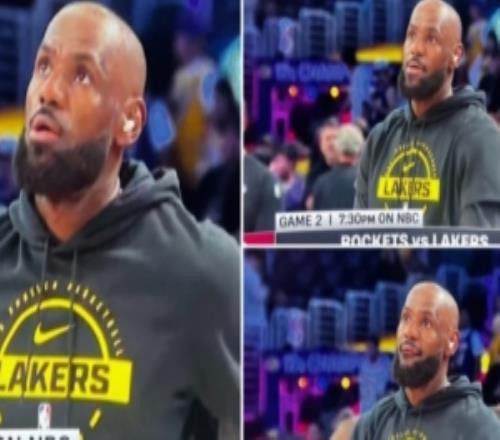 目光坚定！湖媒晒詹姆斯热身时的表情：季后詹已经准备好了