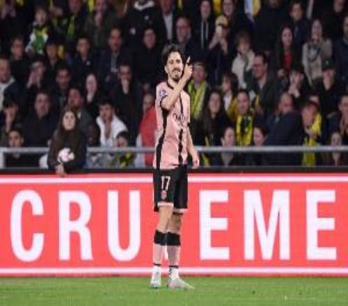 巴黎官方：维蒂尼亚右脚跟炎症情况好转，继续进行个人训练