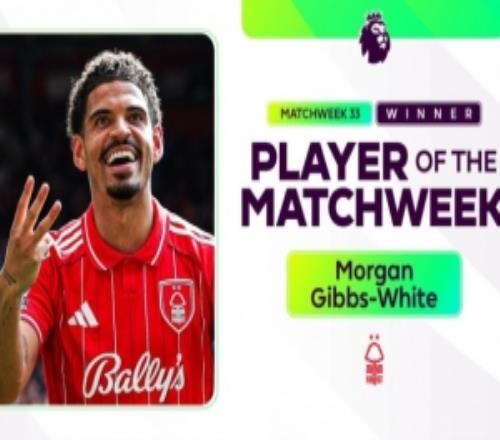 帽子戏法！吉布斯怀特当选英超第33轮最佳球员