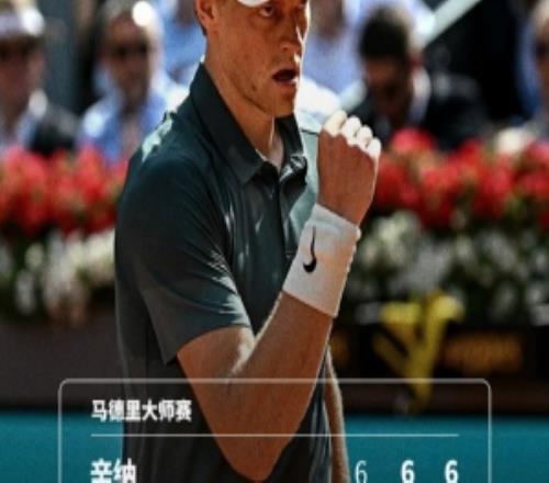 大师赛23连胜！辛纳苦战三盘逆转邦齐，晋级马德里大师赛32强