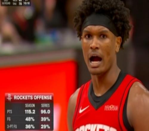 火箭常规赛场均轰115.2分本轮系列赛命中率暴降&场均仅96分！