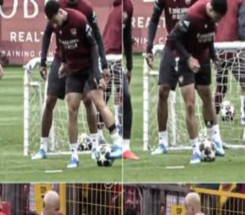 比圆神如何马丁内利训练中做出安东尼同款转圈动作