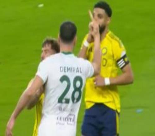 你什么冠军德米拉尔冲胜利球员比剪刀手示意亚冠2连冠