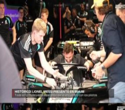 观战F1迈阿密大奖赛！赛前梅西坐进安东内利的座驾，体验F1赛车
