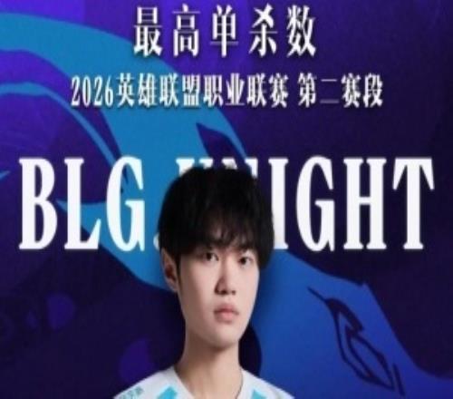 LPL：第二赛段常规赛Knight单杀数、KDA、MVP次数均为最高