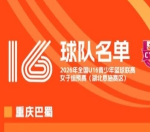 全国U16青少年篮球联赛女子组预赛即将开赛参赛队伍及名单已确定