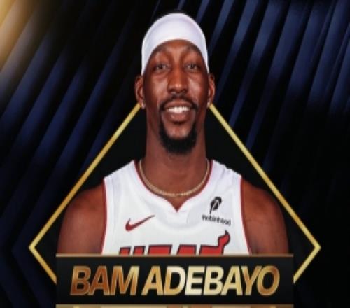 NBA官方：热火球星阿德巴约获得本赛季NBA社会正义冠军奖！