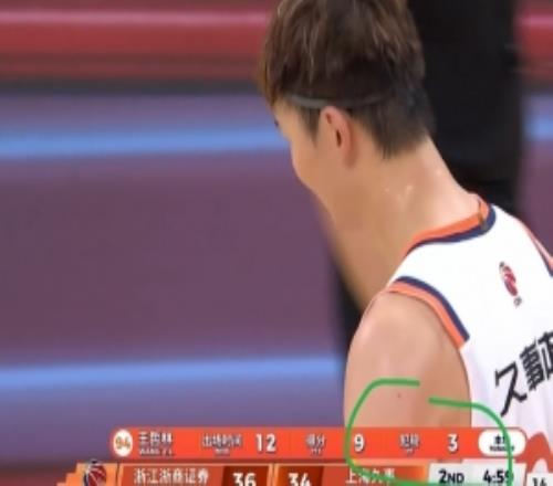 张镇麟后第二个3犯！王哲林抢板推人犯规吃到个人本场第三犯
